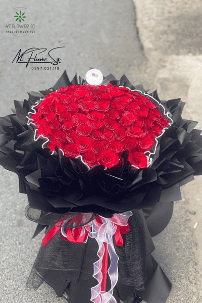 Bó Hoa Hồng Đỏ Ecuador